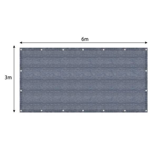 LARS360 Utomhusförtältsmatta - Behagligt mjuk och ventilerande - Halkfri - Med bärväska (3 x 6 m)