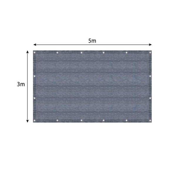 LARS360 Utomhusförtältsmatta - Behagligt mjuk och ventilerande - Halkfri - Med bärväska (3 x 5 m)