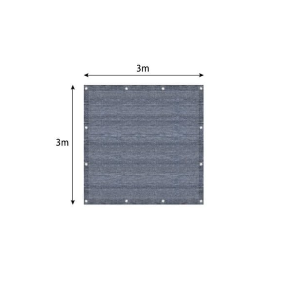 LARS360 Utomhusförtältsmatta - Behagligt mjuk och ventilerande - Halkfri - Med bärväska (3 x 3 m)