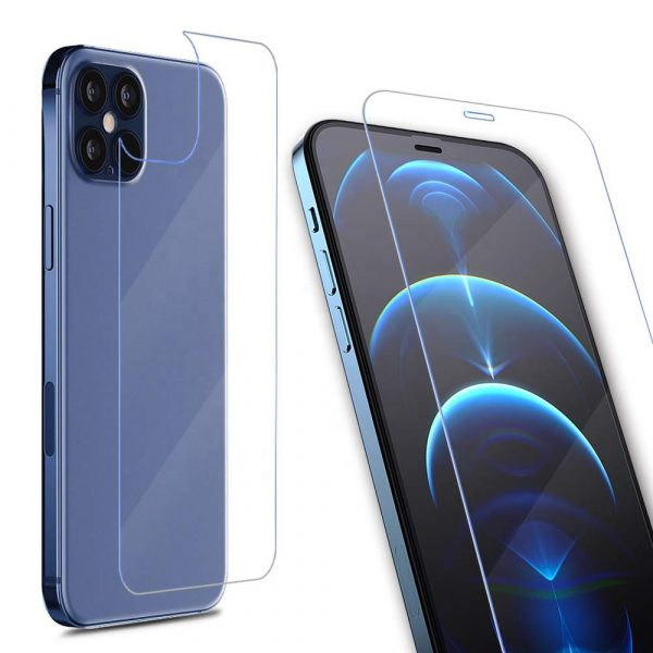 Skärmskydd + Baksida i härdat glas 9H iPhone 12 Pro Max