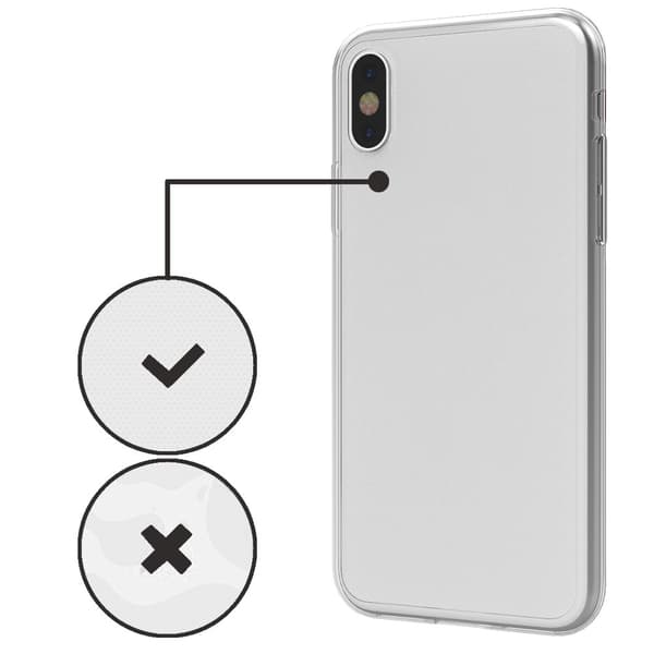 iPhone X/XS | Dubbelsidigt Silikonfodral
