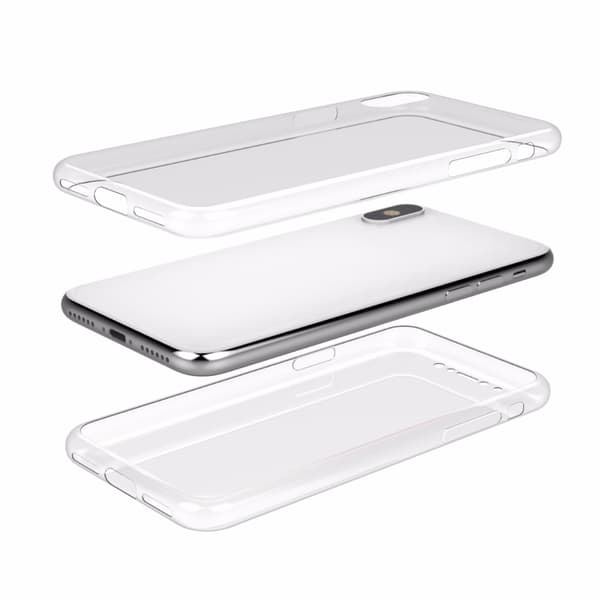 iPhone X/XS | Dubbelsidigt Silikonfodral