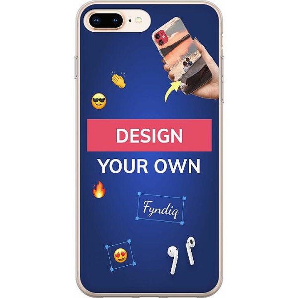 Design dit eget iPhone 8 Plus Gennemsigtig cover
