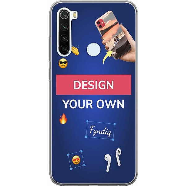 Design dit eget Xiaomi Redmi Note 8 Gennemsigtig cover