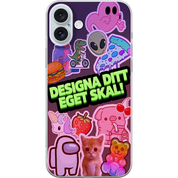 Design ditt eget iPhone 16 Plus Mobildeksel