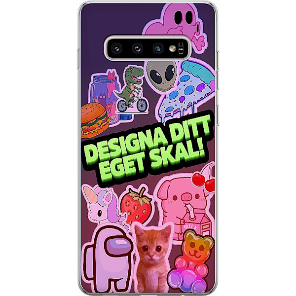 Designa ditt eget Samsung Galaxy S10+ Genomskinligt Skal