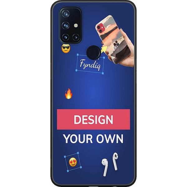 Design dit eget OnePlus Nord N10 5G Sort cover