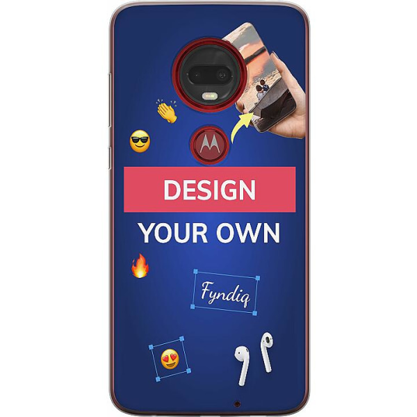 Design dit eget Motorola Moto G7 Plus Gennemsigtig cover