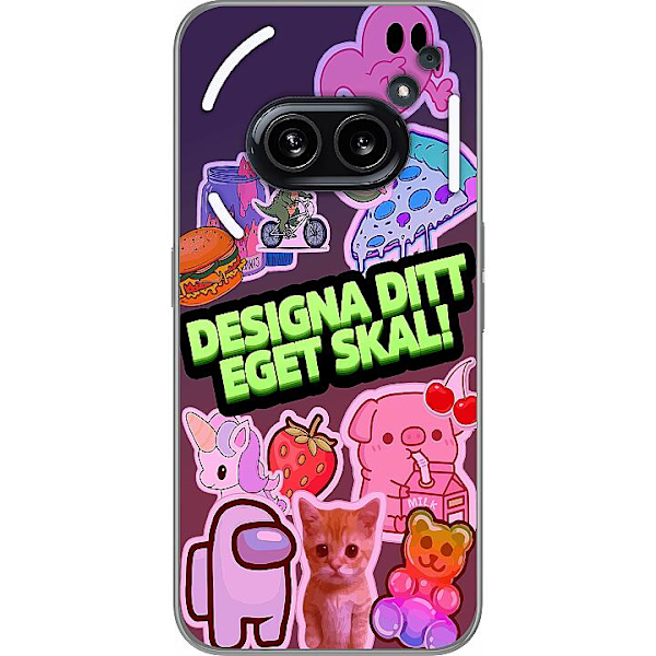 Design ditt eget Nothing Phone (2a) Gjennomsiktig deksel