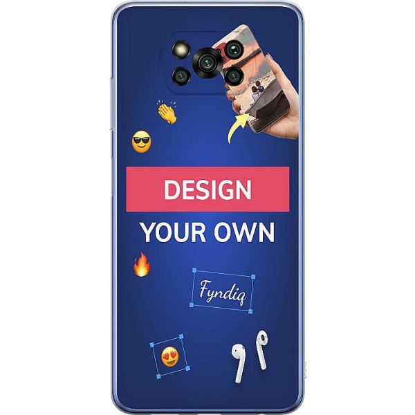 Design dit eget Xiaomi Poco X3 Pro Gennemsigtig cover