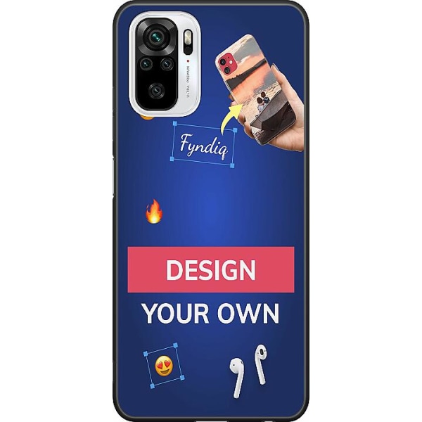 Design ditt eget Xiaomi Redmi Note 10 Svart deksel