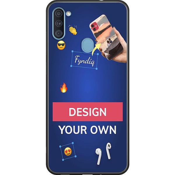 Design ditt eget Samsung Galaxy A11 Svart deksel