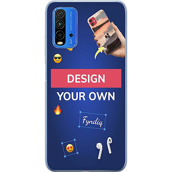 Design ditt eget Xiaomi Redmi Note 9 4G Gjennomsiktig deksel