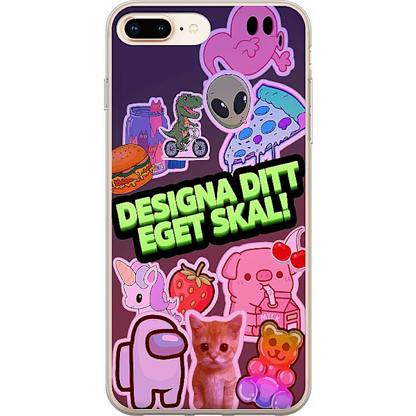 Design dit eget iPhone 8 Plus Gennemsigtig cover