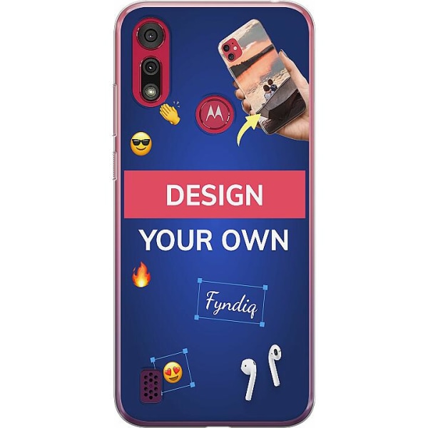 Design dit eget Motorola Moto E6s (2020) Gennemsigtig cover