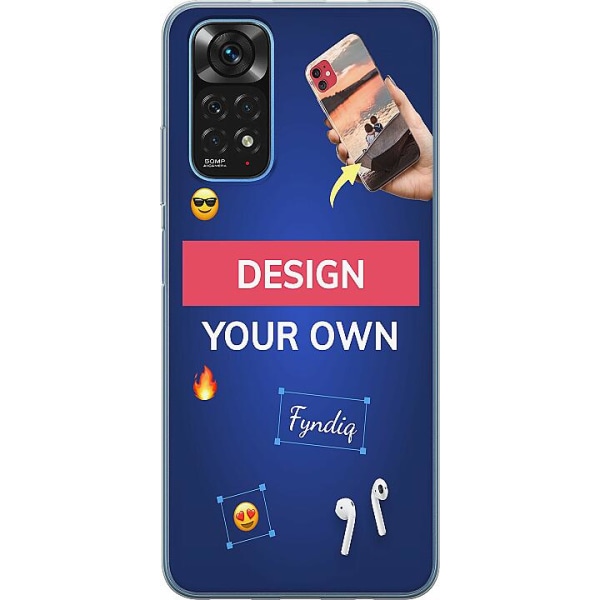 Design ditt eget Xiaomi Redmi Note 11 Gjennomsiktig deksel