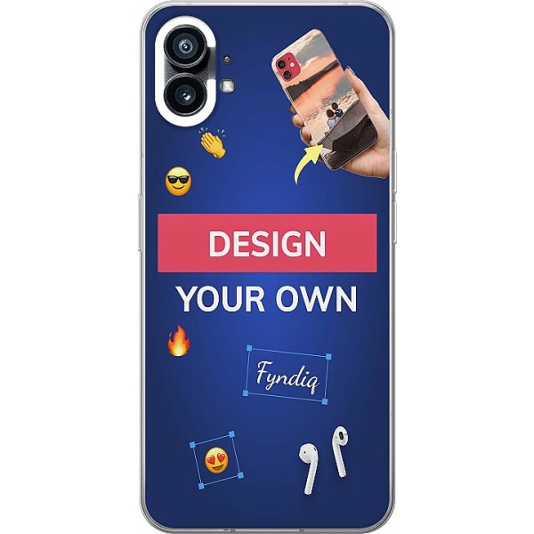 Design ditt eget Nothing Phone (1) Gjennomsiktig deksel