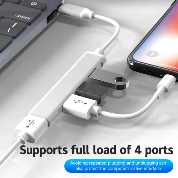 4-porttinen USB 3.0 -keskitin USB keskitin High Speed ​​Type C -jakaja A1