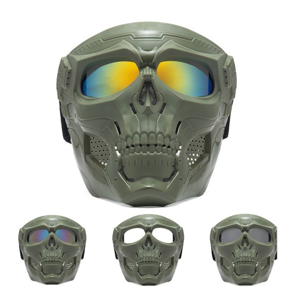 Motorcykel Goggles Mask Vindtät Skull Motocross Goggles C3