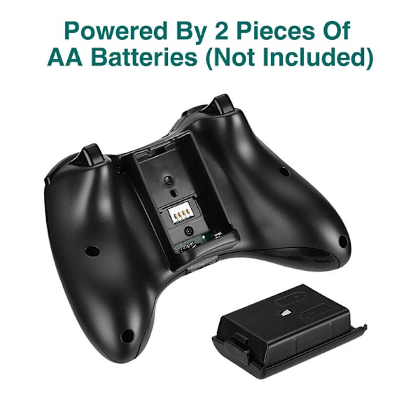 Spillkontroller Gamepad Joystick Pad for støtte-PC Black
