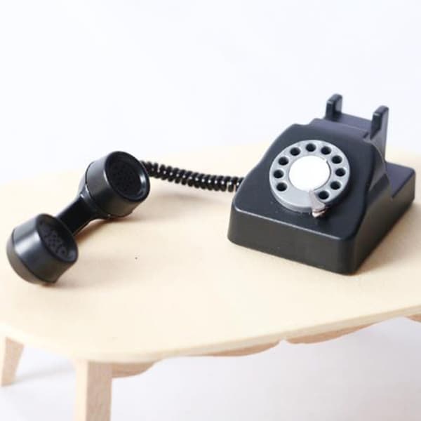 Dockskåpsmöbler Kid Miniatyrplast Telefonleksaker Green