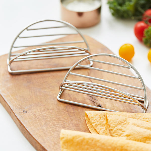 304 rustfrit stål Taco Holder Wave Shape Stand Rack