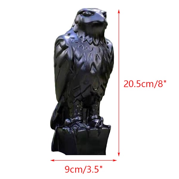 1 styk sort harpiks maltesisk falk statue hylde dekorationer 1PCS