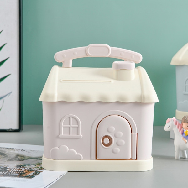 1 Setti e Pieni Talosäästöpossu Sarjakuva Neliö Rahalaatikot Säästöpossu Pink