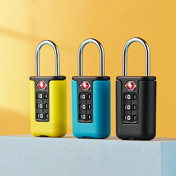 TSA Customs Lock Varkaudenesto Pieni Riippulukko Kaapelimatkatavaran lukko orange