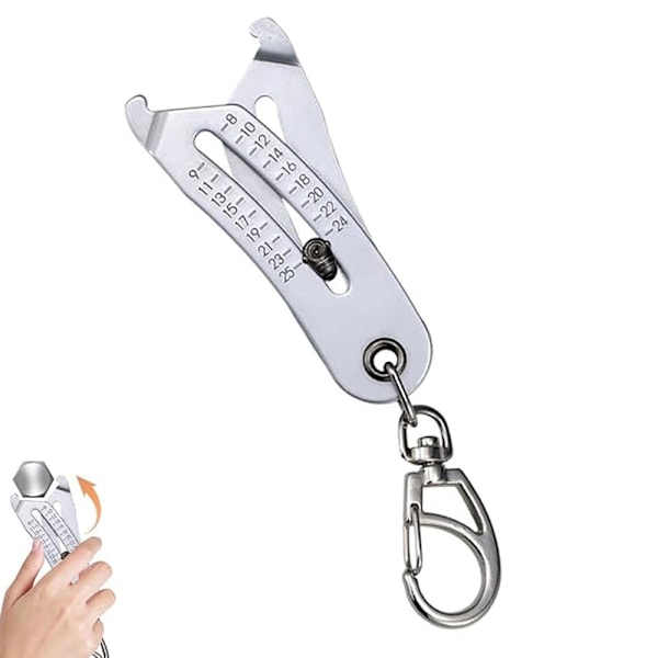 Thread Size Measuring Keychain Nut And Bolt Measuring Keychain A