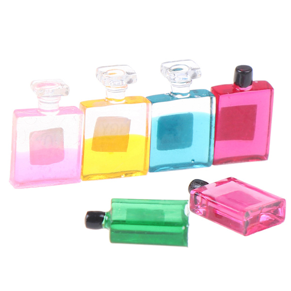 6 flasker 1:12 skala dukkehus miniature møbler parfume deco