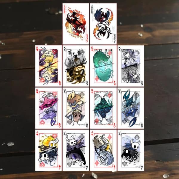Hollow Knight Svart Vit Spelkort Spel Kortgrupp Samlarobjekt A2