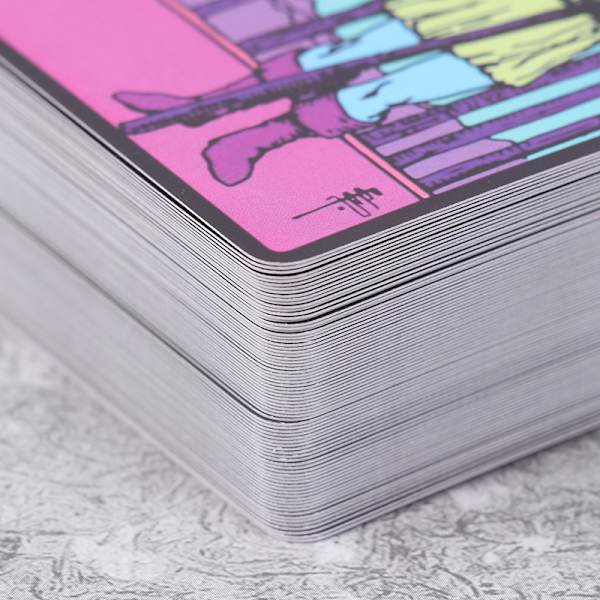 Neon Rider Tarot Card Prophecy Divination Deck Game Fate Card