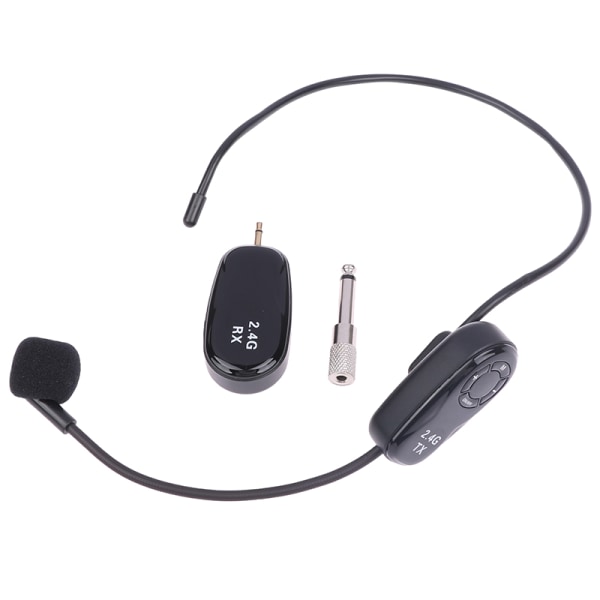 Headset 2.4G trådlös mikrofonsändare med mottagare