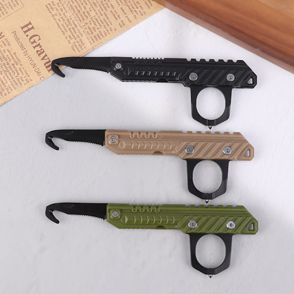 Mini Udpakning Outdoor Survival Multitool Hand Box ter Black