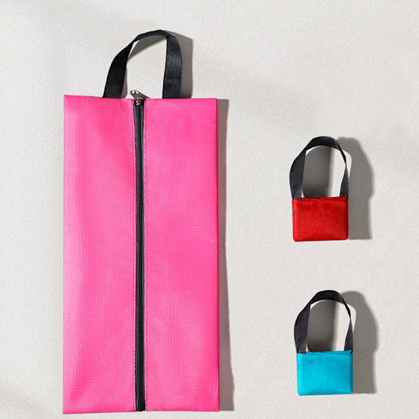 Støvtæt Vandtæt Sko Opbevaringstasker Nylon Sko Taske Pink M