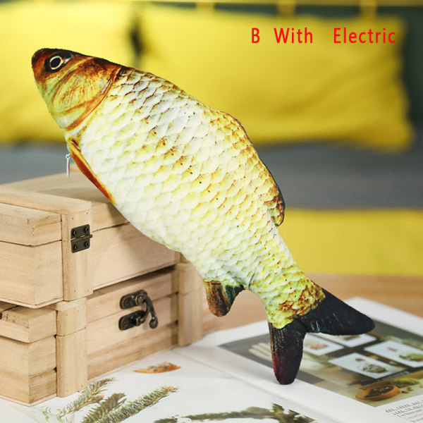 Elektronisk kattleksak för husdjur Elektrisk simuleringsfiskleksak type-B
