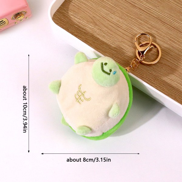 10 cm e Squeak Turtle pehmolelu täytetyt eläinnukke avaimenperä A15