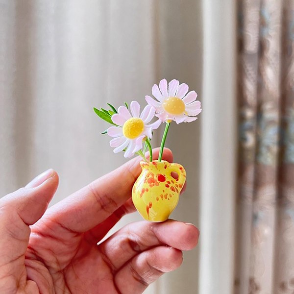 5/6/8 st Keramisk Vas Kylskåpsmagnet Mini Blomsterarrangemang A3