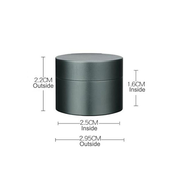 Minialuminiumlegering vattentät flaska Kapselförseglingsflaska EDC W Dark green