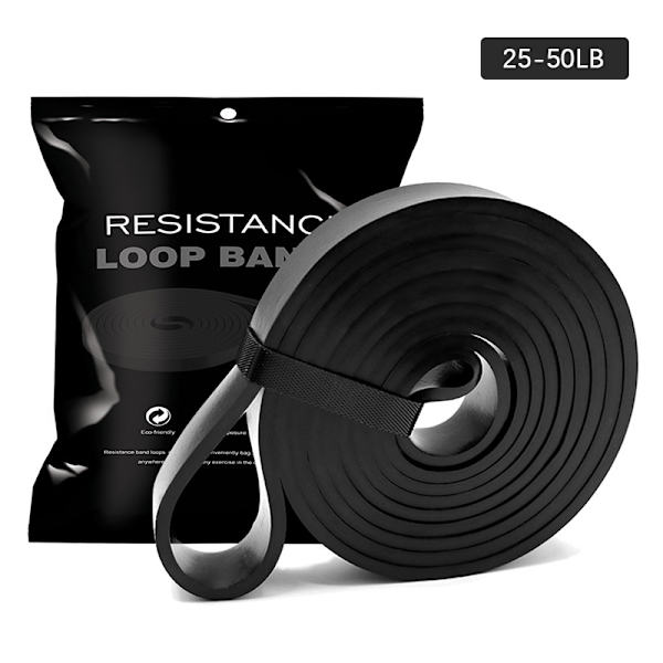 Pull Up Resistance Band Elastinen Harjoitukset Kuminauha Black