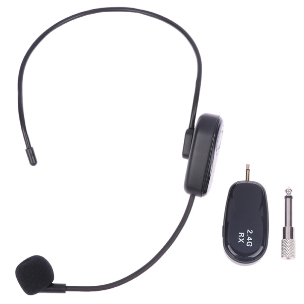 Headset 2.4G trådlös mikrofonsändare med mottagare