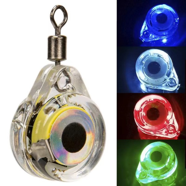 Lamp Eye Undervandslampe Natfiskeri Vandtæt Led Lampe Single ring color 1PCS