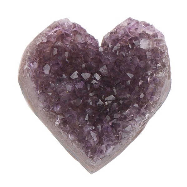 Groft Uruguay Hjerteformet Amethys Krystaller Naturlig Healing Sto