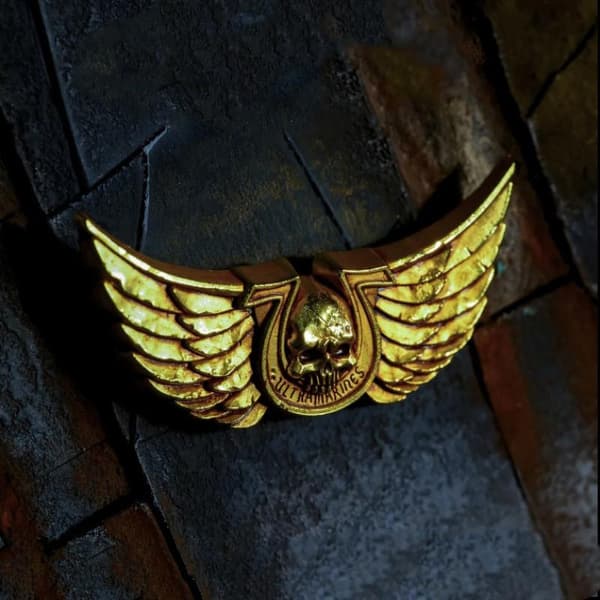 WarHammer 40K Space Marines 2 Spilltilbehør Hodeskalle Brosje Bre one size