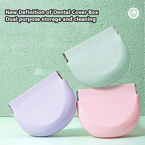 Case Hammasproteesin säilytys Invisible Braces Box Pink