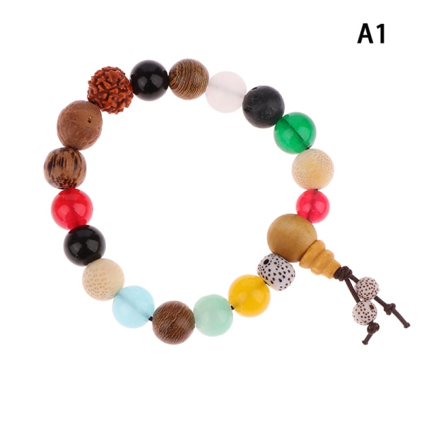 Buddhistiske perler vedhæng hånd streng træ armbånd smykker A1 afc4 | A1 |  Fyndiq