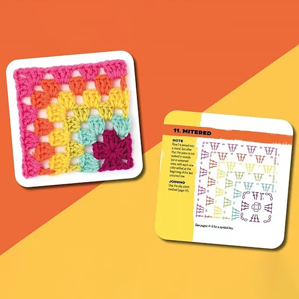 50 st/ask Mix Match Design Mormors Rutor Garnkort Stickning 50pcs/box