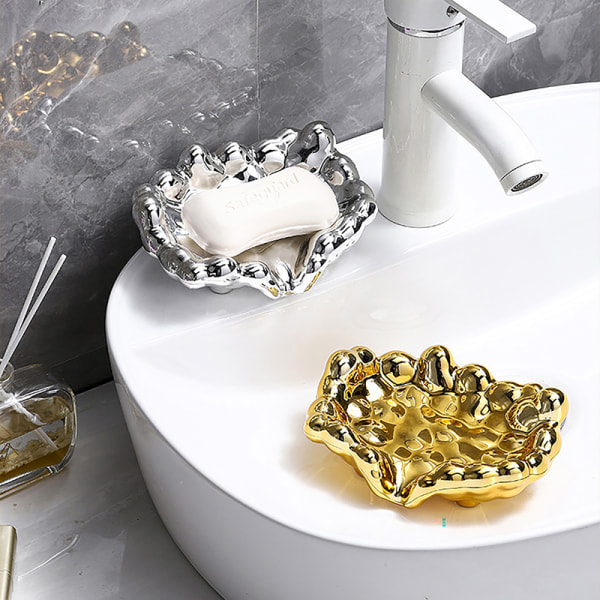 Sæbeskål Håndvask Opbevaringsbakke Tilbehør til vaskerum Gold c438 | Gold |  Fyndiq