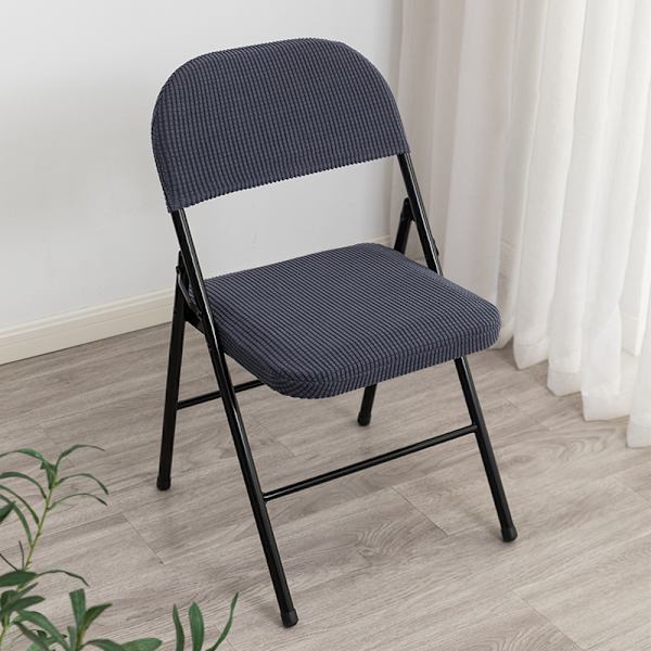 Hushållsfällbar cover Ryggstöd Stolar överdrag Gray